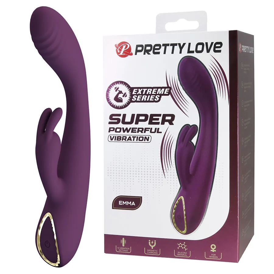 PRETTY LOVE - EMMA RABBIT PAARSE VIBRATOR MET STIMULATOR