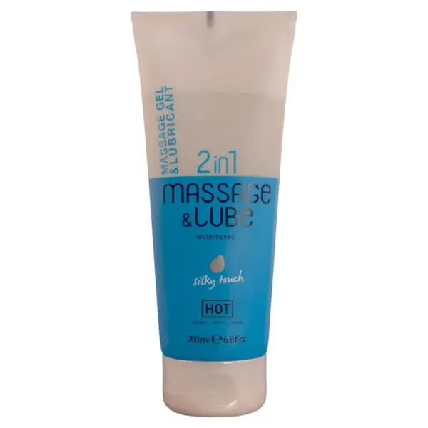 HOT - MASSAGE & GLIDE GEL 2-IN-1 SILKY TOUCH 200 ML