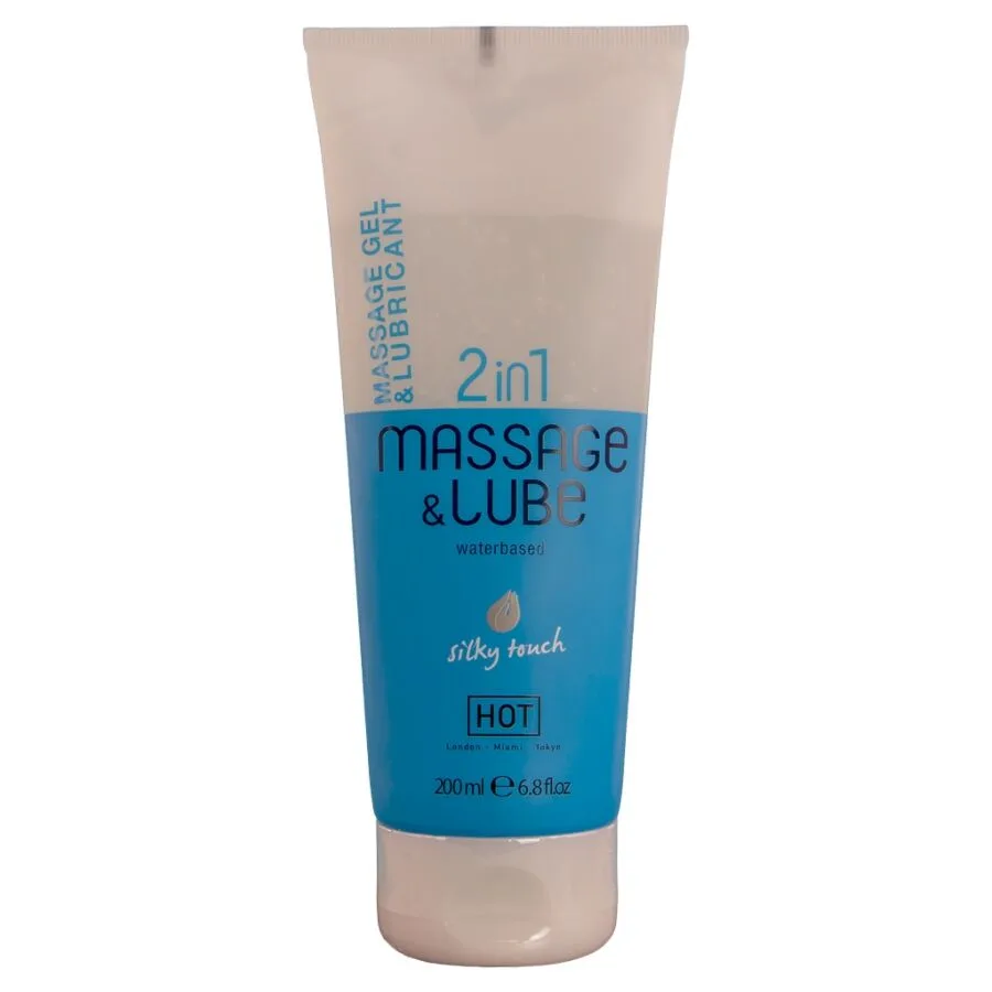 HOT - MASSAGE & GLIDE GEL 2-IN-1 SILKY TOUCH 200 ML