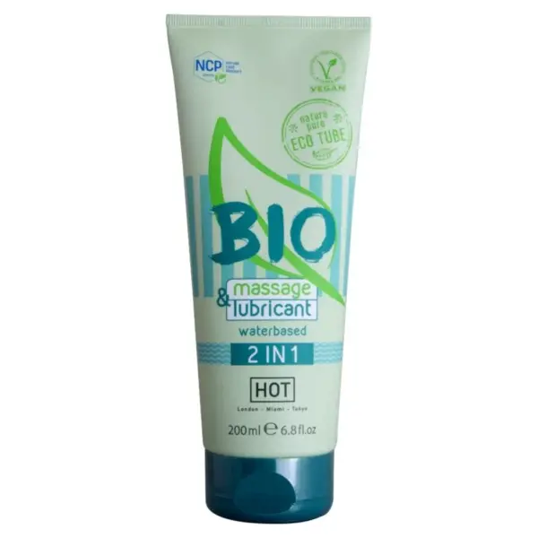 HOT - BIO MASSAGE & GLIJMIDDEL OP WATERBASIS 2-IN-1 200 ML
