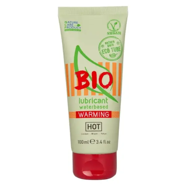 HOT - BIO SMEERMIDDEL OP WATERBASIS MET VERWARMENDE INGREDIËNTEN 100 ML