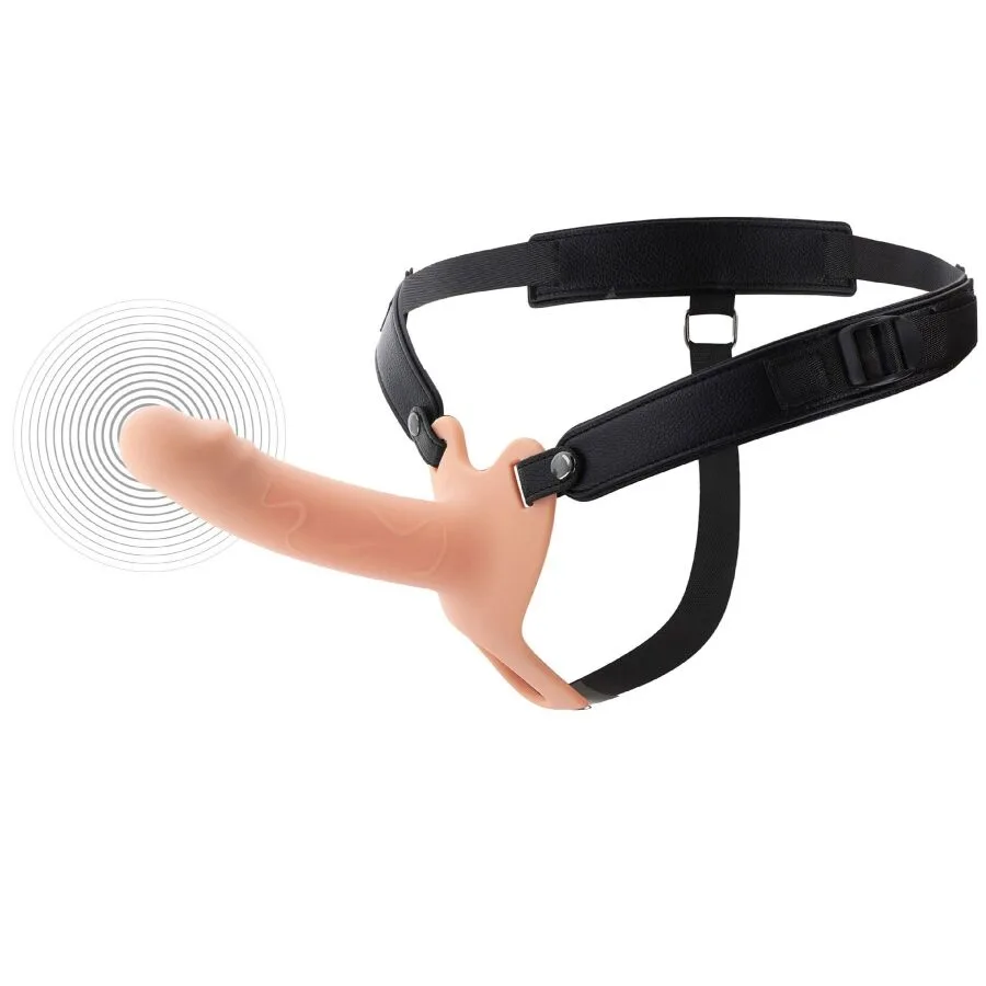 HIDDEN DESIRE - INFERNO VIBRERENDE PENISHOES MET STRAP-ON 16 CM