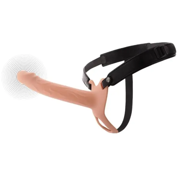 HIDDEN DESIRE - INFERNO VIBRERENDE PENISHOES MET STRAP-ON 20 CM
