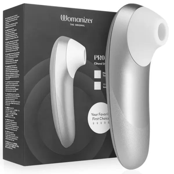 WOMANIZER - PRO VIBRANTE CLITORISSTIMULATOR ZILVERGRIJS
