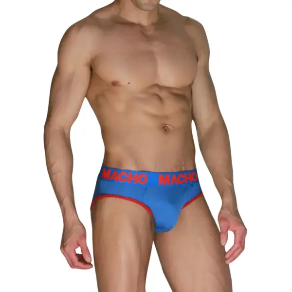 MACHO - MCH005 KLASSIEKE SLIP BLAUW + ROOD M