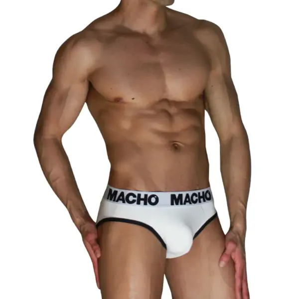 MACHO - MCH006 KLASSIEKE SLIPPER WIT + ZWART XL