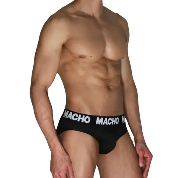 MACHO - MCH007 KLASSIEKE SLIPPER ZWART + ZWART XL