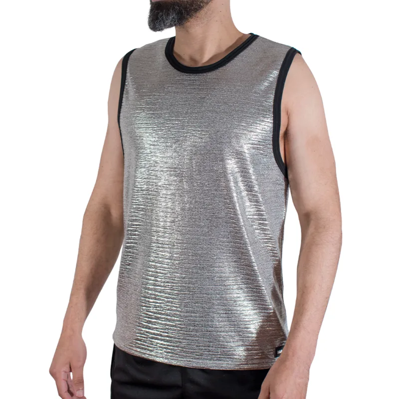MACHO - FIJN GLITTER T-SHIRT L/XL