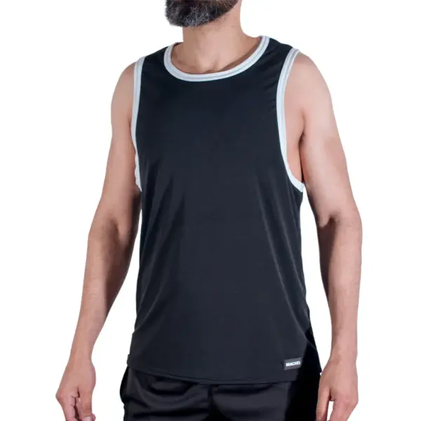 MACHO - CMV004 ZWART SPORT T-SHIRT L/XL