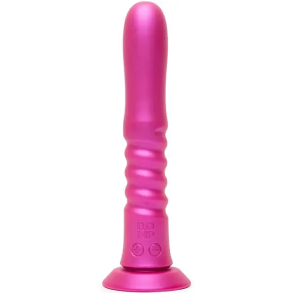 ROMP - JIGGLE OP-EN-OMLAAG VIBRATOR MET ROZE ZUIGNAP
