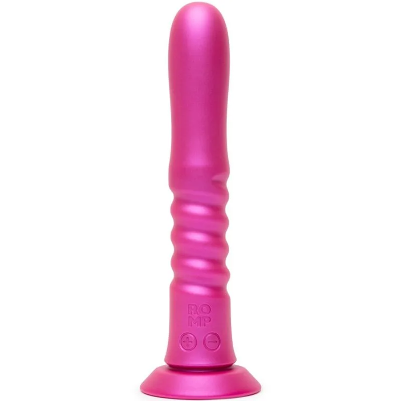 ROMP - JIGGLE OP-EN-OMLAAG VIBRATOR MET ROZE ZUIGNAP