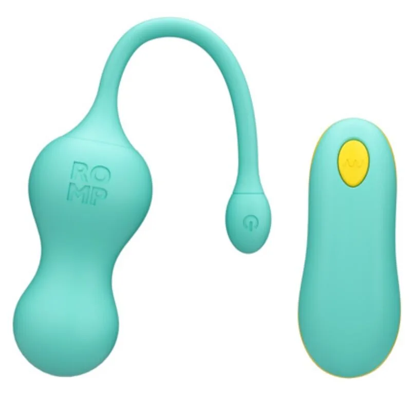 ROMP - CELLO MULTIFUNCTIONEEL VIBREREND EI TURKOOIS MET AFSTANDSBEDIENING