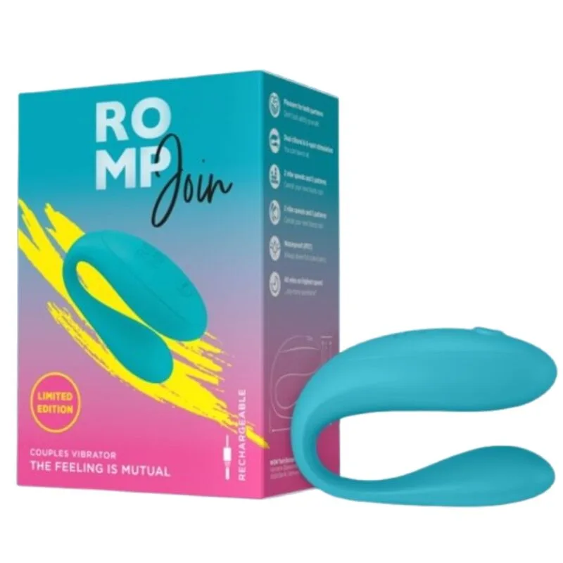 ROMP - JOIN TURQUOISE COUPLES VIBRATOR
