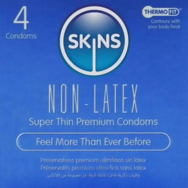 SKINS - LATEXVRIJE CONDOMS, PAK VAN 4