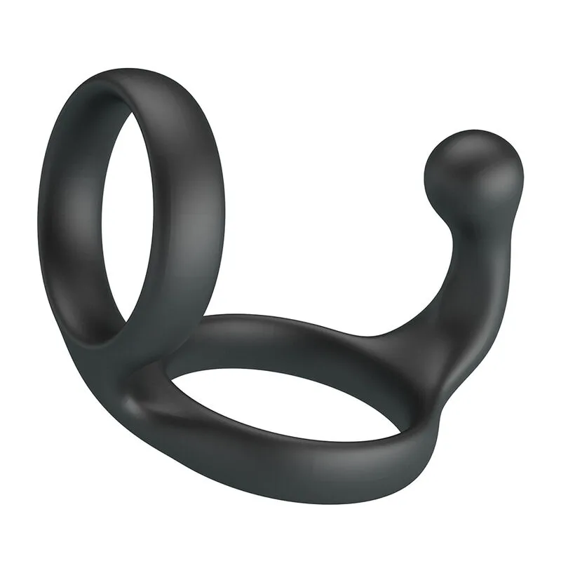 CRAZY BULL - FLORIAN DUBBELE PIK EN BALLEN RING ZWART
