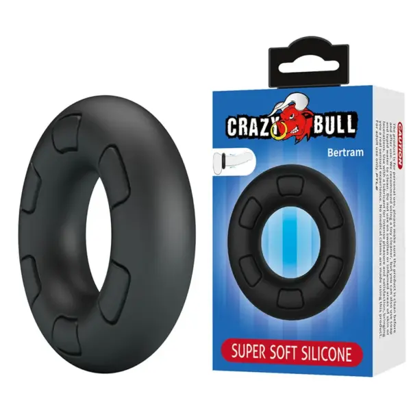 CRAZY BULL - BERTRAM SUPER SOFT SILICONE PIKRING ZWART