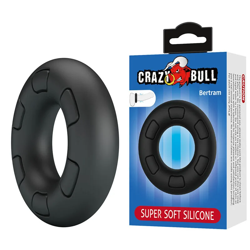 CRAZY BULL - BERTRAM SUPER SOFT SILICONE PIKRING ZWART