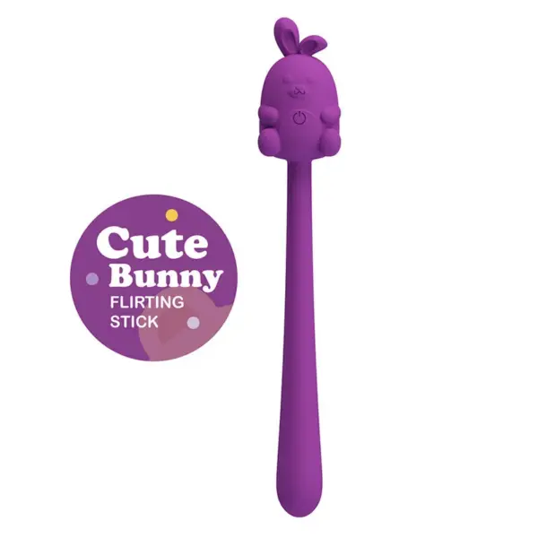 PRETTY LOVE - SCHATTIGE KONIJN FLIRTING STICK FLEXIBELE VIBRATOR USB OPLAADBAAR PAARS