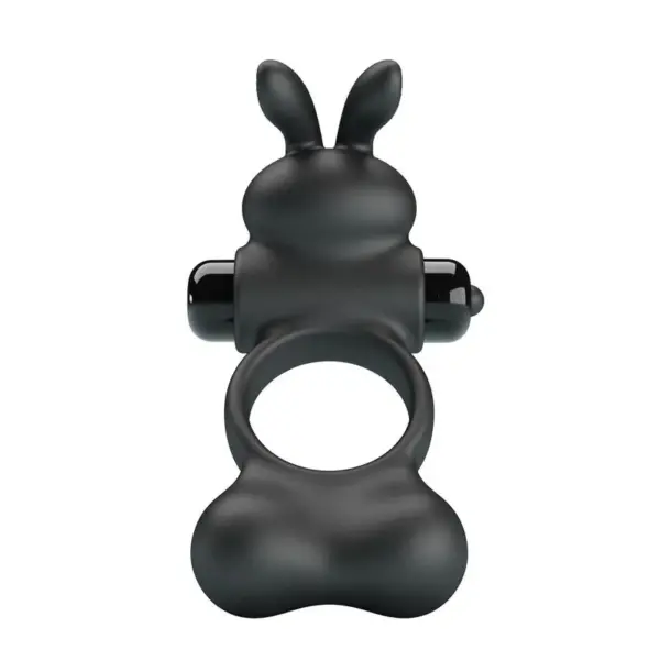 PRETTY LOVE - VIBRERENDE PENISRING MET KONIJNSTIMULATOR 10 FUNCTIES ZWART