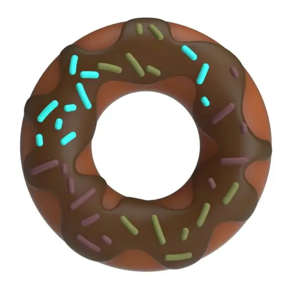 MOOIE LIEFDE - SUPER DONUT PENISRING BRUIN
