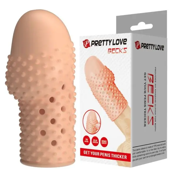 PRETTY LOVE - GEEK'S PENIS SLEEVE MAAK JE PENIS DIKKER NATUURLIJKE KLEUR
