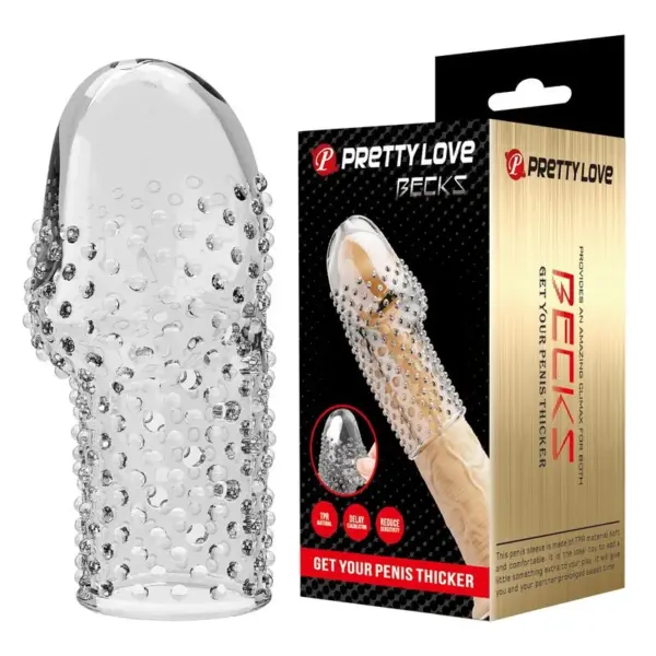 PRETTY LOVE - GEEK'S PENIS SLEEVE MAAK JE PENIS DIKKER TRANSPARANT