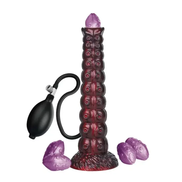 POWER MONSTERS - VOIDCLAW BRUTE TWEEKLEURIGE OPBLAASBARE FANTASIE SILICONEN DILDO 29 CM Ø 5,7 CM
