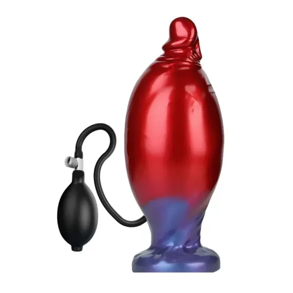 POWER MONSTERS - SHADOW BEHEMOTH TWEEKLEURIGE OPBLAASBARE FANTASIE SILICONEN DILDO 22 CM Ø 5 CM