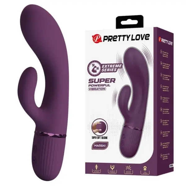PRETTY LOVE - MARGIE OPLAADBARE KONIJNENVIBRATOR MET 10 FUNCTIES, PAARS