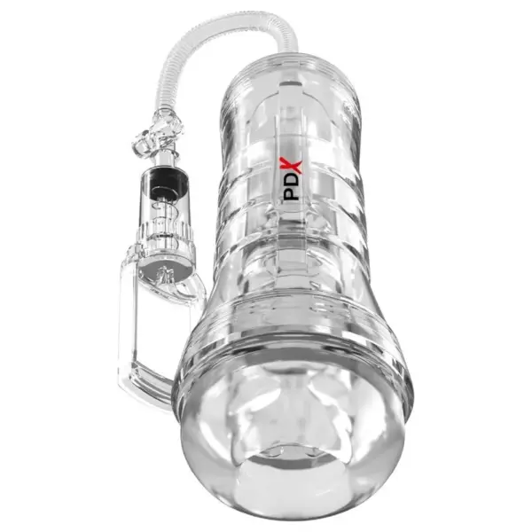 PDX ELITE - VIEWTUBE VAC XXL TRANSPARANTE STROKER MET ZUIGPOMP 27,3 CM