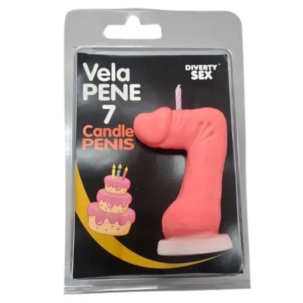 DIABLO PICANTE - PENISKAARS IN DE VORM VAN HET NUMMER 7 ROZE KLEUR
