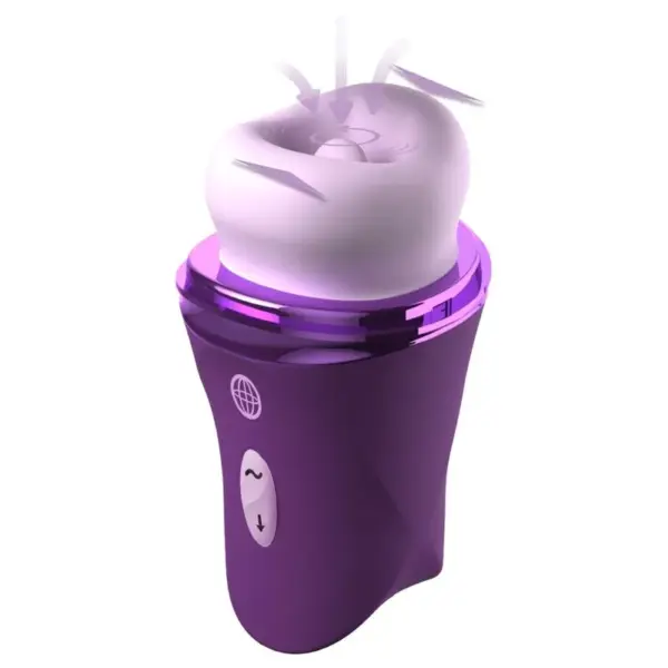 FANTASY FOR HER - LUSH KISS PLUCHE PAARSE CLITORISSTIMULATOR MET ZUIG- EN LIKFUNCTIE