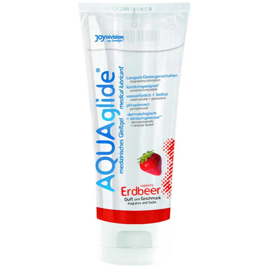 JOYDIVISION AQUAGLIDE - GLIJMIDDEL MET AARDBEIENSMAAK 100 ML