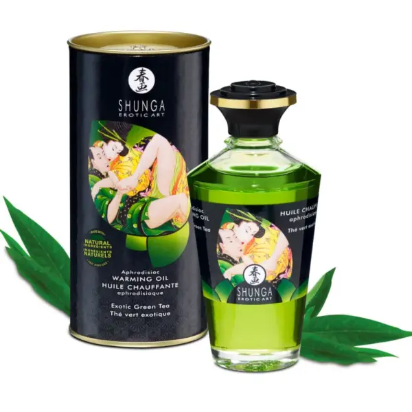SHUNGA - BIOLOGISCHE GROENE THEE WARMTE-EFFECT MASSAGEOLIE 100 ML