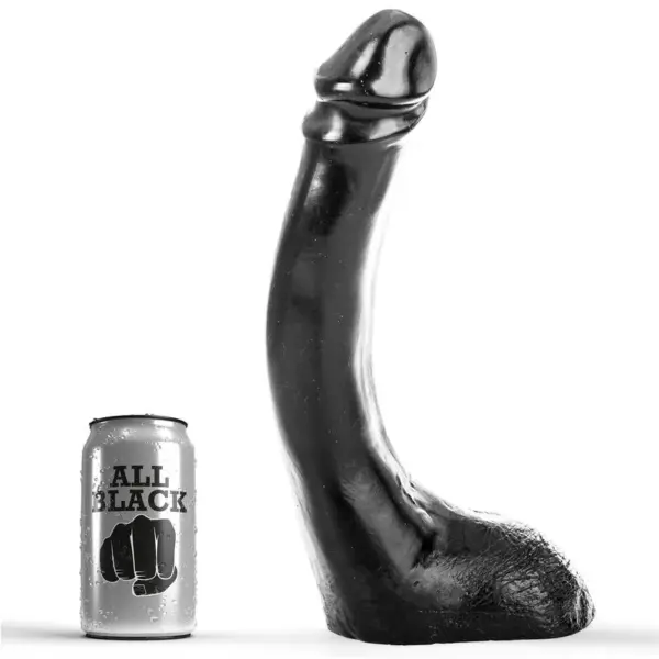 ALL BLACK - ZWARTE DILDO 29 CM FISTING