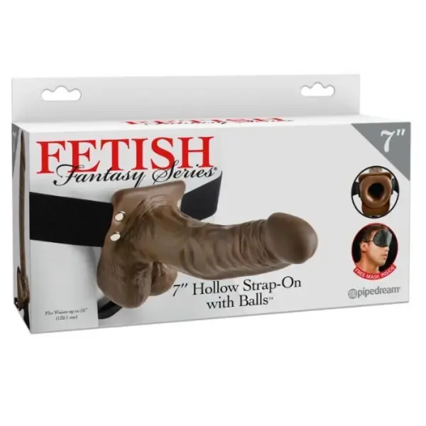 FETISH FANTASY SERIE - HOLLE STRAP-ON MET TESTIKELEN 17,8 CM