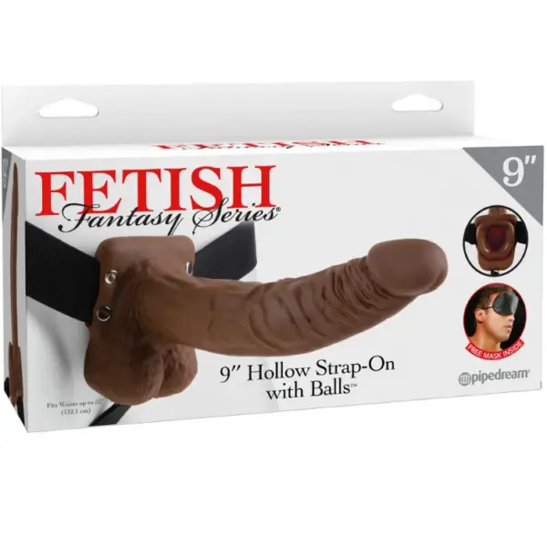 FETISH FANTASY SERIE - 9 HOLLE BALLEN HARNAS MAN 22,9 CM BRUIN