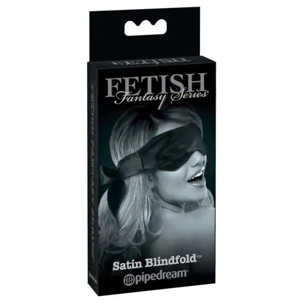 FETISH FANTASY LIMITED EDITION - ZWART SATIJNEN MASKER
