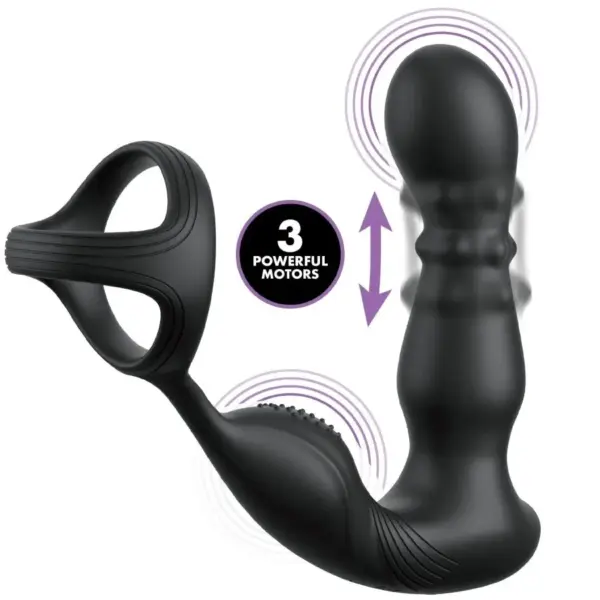 ANAL FANTASY ELITE COLLECTIE - VIBRERENDE ANALE RING EN MASSAGER MET AFSTANDSBEDIENING