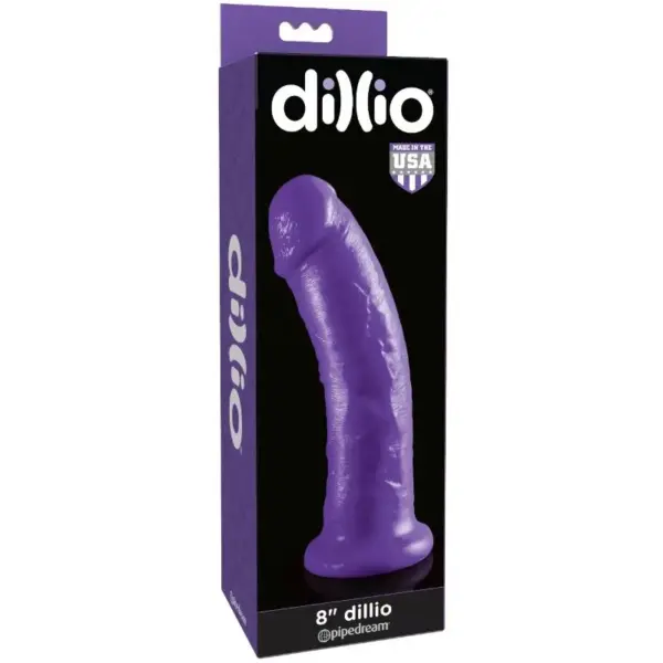 DILLIO - 20,32 CM LILAC ZUIGNAP DILDO