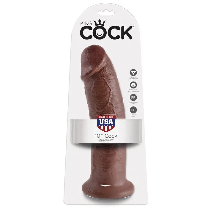 KING COCK - 10 DILDO BRUIN 25,4 CM