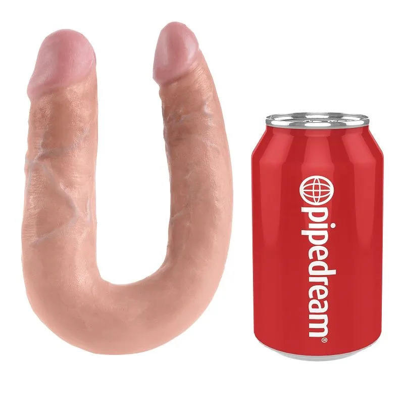 KING COCK - DUBBELE PENETRATIE DILDO 13,9 CM NATUURLIJK