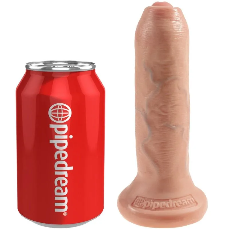 KING COCK - 15 CM NATUURLIJKE ONGESNEDEN REALISTISCHE DILDO