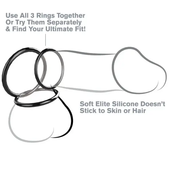FANTASY C-RINGZ - STAMINA SILICONEN RINGEN SET