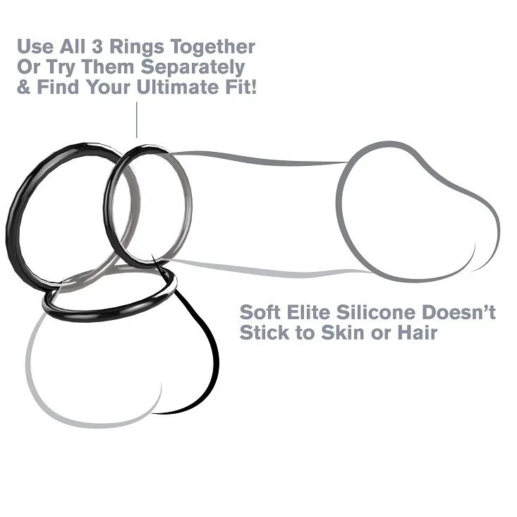 FANTASY C-RINGZ - STAMINA SILICONEN RINGEN SET