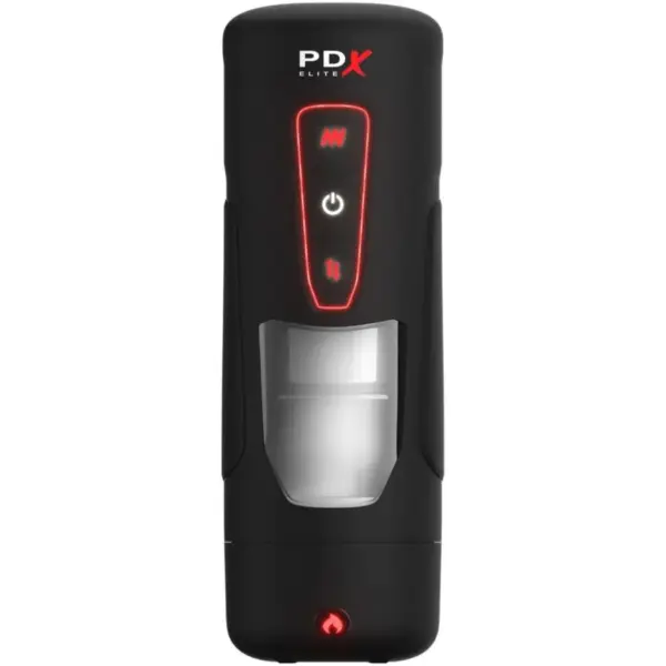 PDX ELITE - MILK ME HOTTER AUTOMATISCHE MASTURBATOR MET STOOT- EN WARMTE-EFFECTVIBRATIE