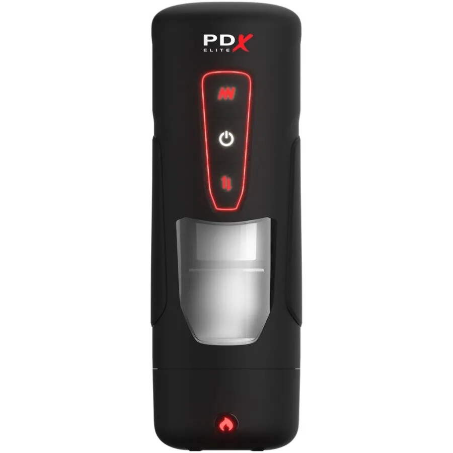 PDX ELITE - MILK ME HOTTER AUTOMATISCHE MASTURBATOR MET STOOT- EN WARMTE-EFFECTVIBRATIE