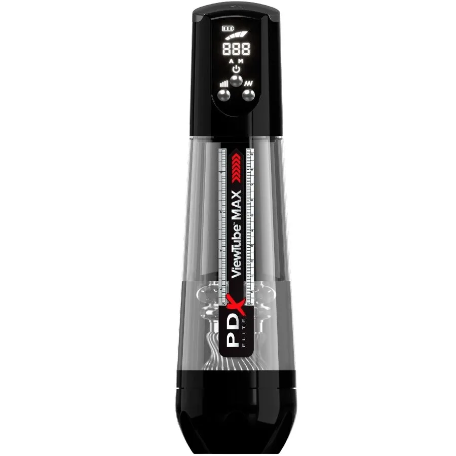 PDX ELITE - VIEWTUBE MAX VIEW AUTOMATISCHE MASTURNADOR MET TRANSPARANTE ZUIGKRACHT