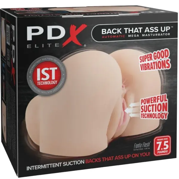 PDX ELITE - TERUG NAAR DIE REET REALISTISCHE VIBRERENDE VAGINA EN ANUS MASTURBATOR