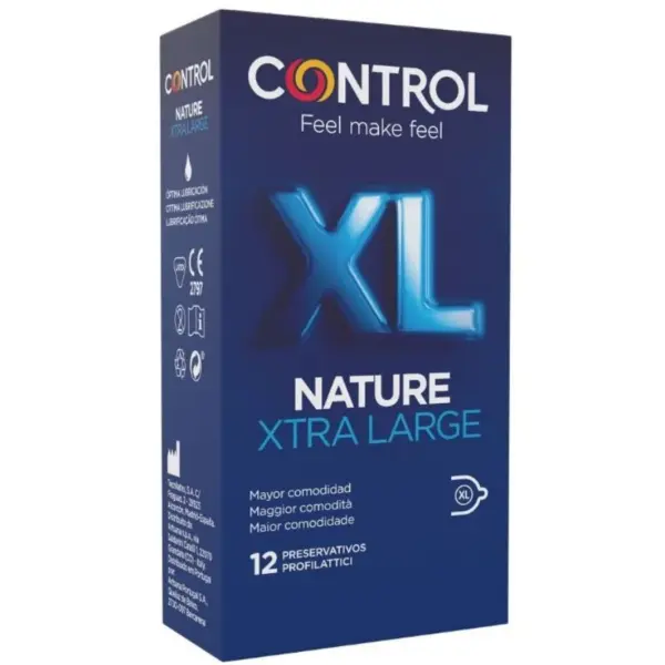 CONTROL - ADAPTA NATURE XL CONDOOMS 12 STUKS